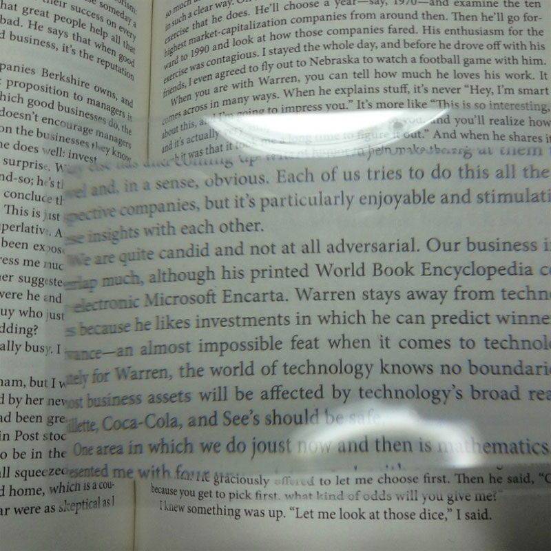 Lupa (3x) tamaño tarjeta bancaria - Imagen 4